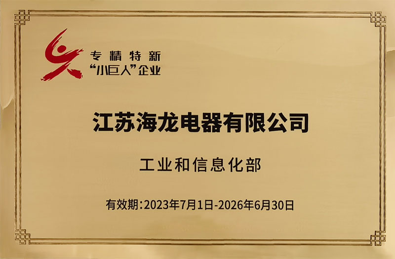  喜報(bào)：江蘇海龍成功入圍國(guó)家級(jí)“專精特新”小巨人企業(yè)？